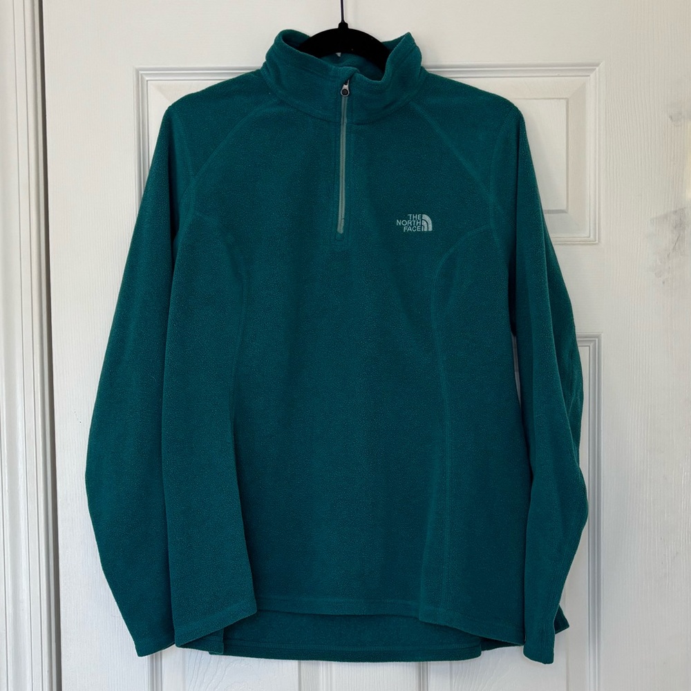 The North Face Quarter Zip Pullover Fleece with Embroidered Logo